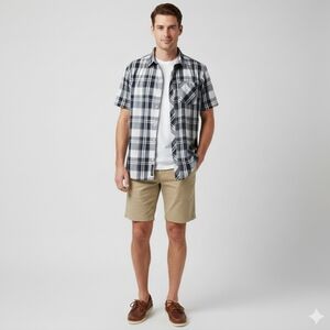 👕O'NEIL - Plaid SS Button Down